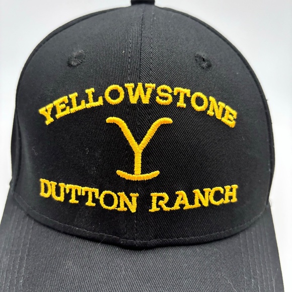 Yellowstone Dutton Ranch Embroidered Logo Adjustable Baseball Hat - Picture 2 of 15